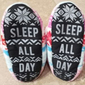 Plush Indoor Winter Slipper Boots Soft Grip Soles